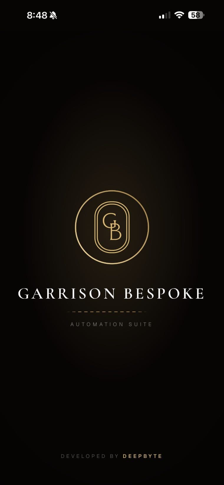 Garrison Bespoke suite splash screen